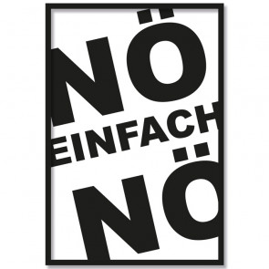 Poster Nö einfach Nö