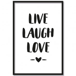 Poster Live Laugh Love