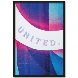 Poster United mit Bilderrahmen