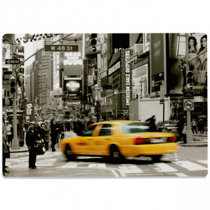 Glasschneidebrett New Yorker Taxi