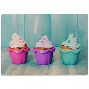 Glasschneidebrett Cupcakes