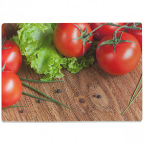Glasschneidebrett Frische Tomaten