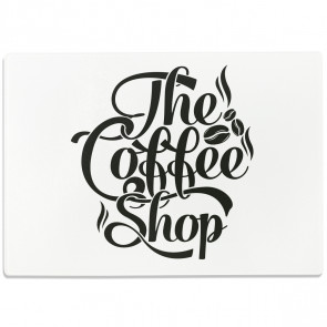 Glasschneidebrett The Coffee Shop