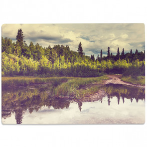 Glasschneidebrett Lake in Alaska