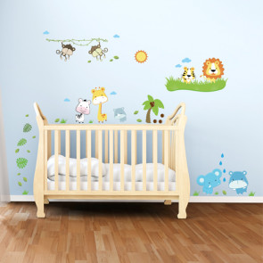 Wandsticker Set XL - Baby Safari Tiere