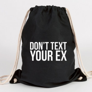 JUNIWORDS Turnbeutel Don't text your ex