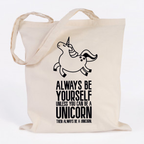 JUNIWORDS Jutebeutel always be a unicorn