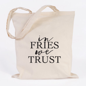 in fries we trust jutebeutel