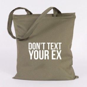 JUNIWORDS Jutebeutel Don't text your ex