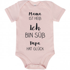 mama ist heiss ich bin süß papa hat glück babybody