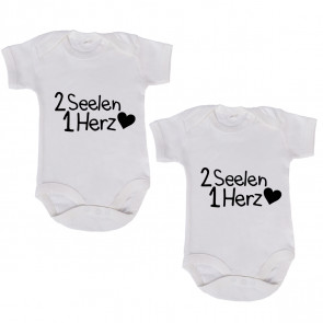 JUNIWORDS Babybodies "2 Seelen 1 Herz" | 2er Set