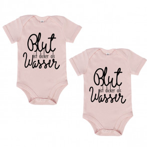 JUNIWORDS Babybodies "Blut ist dicker als Wasser" | 2er Set