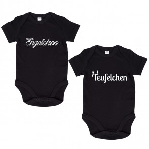 JUNIWORDS Babybodies "Engelchen und Teufelchen" | 2er Set