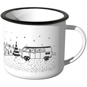 Emaille Tasse Camper Nacht