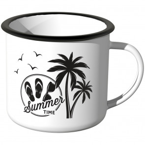 Emaille Tasse Summer Time