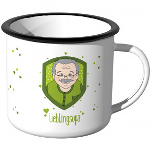 Emaille Tasse Lieblingsopa