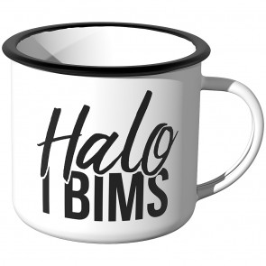 Emaille Tasse Halo I Bims