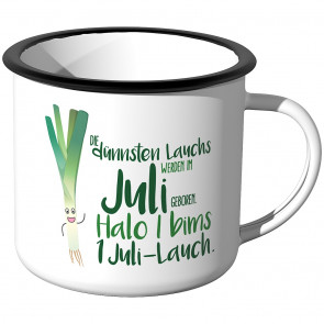 Emaille Tasse I Bims 1 Juli Lauch