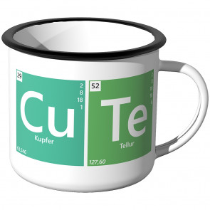 Emaille Tasse Periodensystem - Cute