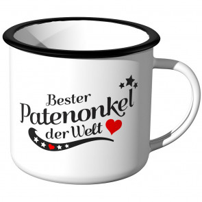 Emaille Tasse Bester Patenonkel der Welt