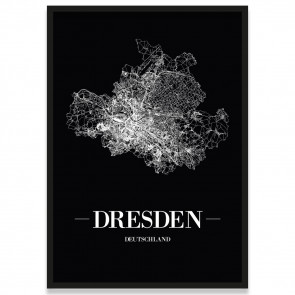 Stadtposter Dresden Bilderrahmen