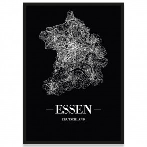 Poster Essen mit Rahmen
