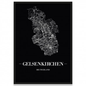 Poster Gelsenkirchen Rahmen