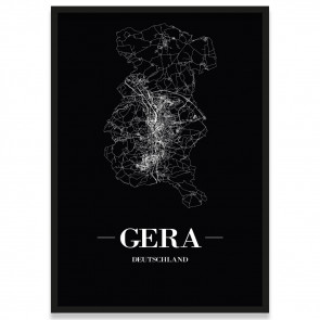 Gera Poster Bilderrahmen Straßen