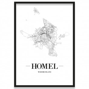 Poster Homel mit Rahmen