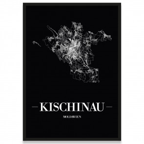 Poster Kischinau Stadtplan