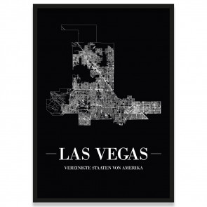 Poster Las Vegas Stadtplan