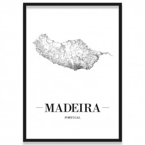 Poster Madeira Straßen