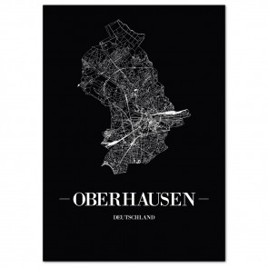 Stadtposter Oberhausen Bilderrahmen
