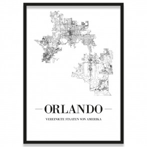 Stadtposter Orlando Rahmen