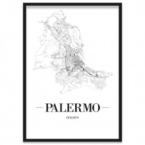 Stadtposter Palermo Rahmen