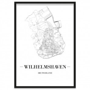 Stadtposter Wilhelmshaven Rahmen