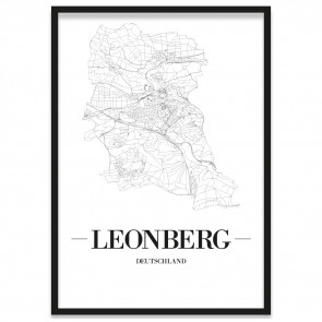 Stadtposter Leonberg Rahmen