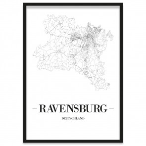 Stadtposter Ravensburg Bilderrahmen