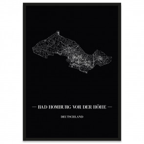 Stadtposter Bad Homburg vor der Höhe Rahmen
