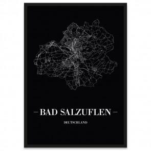 Bad Salzuflen Poster Stadtplan
