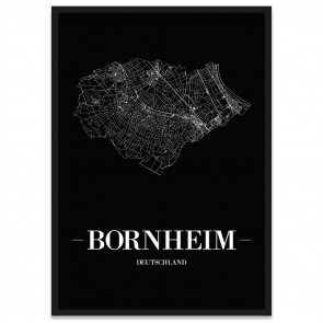 Stadtposter Bornheim Straßenplan