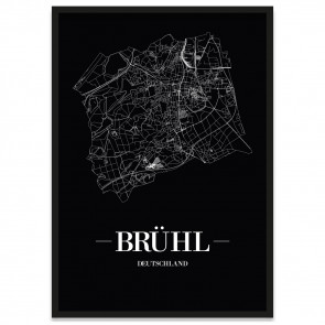 Stadtposter Brühl Rahmen