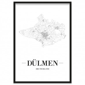 Stadtposter Dülmen Rahmen