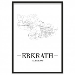 Stadtposter Erkrath Rahmen