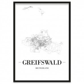 Stadtposter Greifswald Rahmen