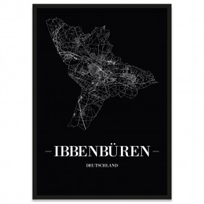 Stadtposter Ibbenbüren - Black