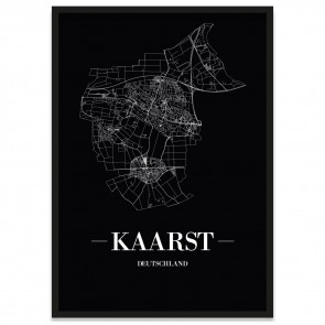 Stadtposter Kaarst - Black