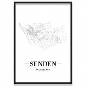 Stadtposter Senden Rahmen