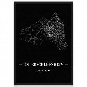 Poster Unterschleissheim mit Rahmen