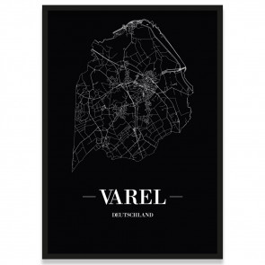 Varel Stadtposter mit Rahmen